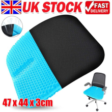 Gel Seat Cushion For Lower Back Pain Pressure Relief Wheelchair Car Office Pad