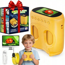1000X Handheld Microscope for Kids 2.0" Screen Rechargeable Mini Pocket Digital