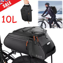 10L Waterproof Bike Pannier Rack Bag Bicycle Rear Seat Saddle Trunk Bag Reflecti