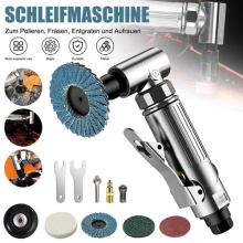 90 1/4" Right Angle Grinder Polisher Air Die Grinder Sander Kit Grinding