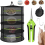 4-Layer Mesh Drying Rack Hanging Design w/ Green Zippers for Dehydrating 1