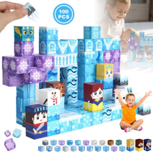 100Pcs Mine!craft! Magnetic Building Blocks Children Kids Educational Toy Gift