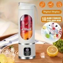 450ml Portable USB Rechargeable Juicer Cup Electric Mixer Blender Smoothie Maker