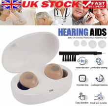 1Pair Mini In-Ear Aids Enhancer Sound Voice Amplifier Hearing Invisible Digital