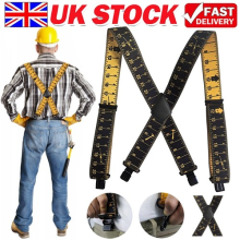 Wide Work Trouser Braces Outdoor Stretch Elastic Adult Suspenders Heavy Duty