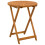 VidaXL vidaXL Folding Garden Table Natural Ø60 x 75 cm Solid Acacia Wood 5