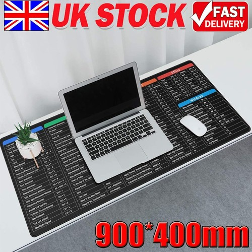 Large Mouse Mat w/Excel Keyboard ShortCu-ts Office Comfortable Gaming Mouse Mat 1