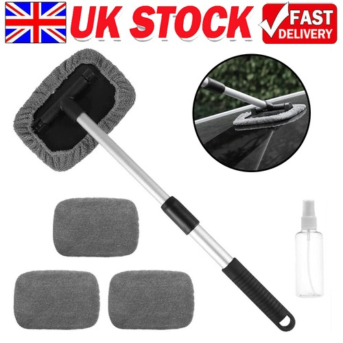Microfiber Windshield Clean Car Auto Wiper Cleaner Glass Window Tool Brush Kit