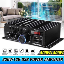800W HiFi bluetooth Power Amplifier 2CH USB Home Stereo Audio USB FM Radio UK