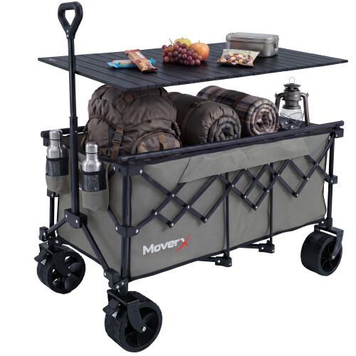 MoverX 300L/180kg Camping Tabletop Trolley - Khaki