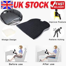 Thick Car Seat Cushion Wedge Memory Foam Office Chair Comfort Pad Mat Universal