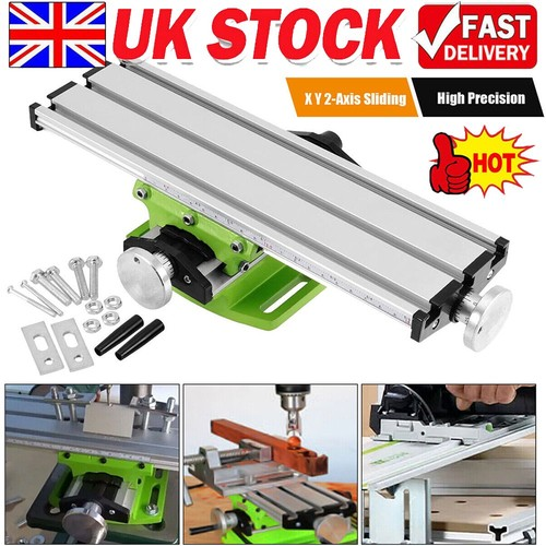 Multifunction Milling Working Table 2 Axis Cross Slide Compound Bench Drill Vise 1