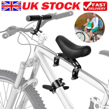 Bike Front Mounted Child Seat Kids Bicycle Detachable Child Armrest Foot Pedals