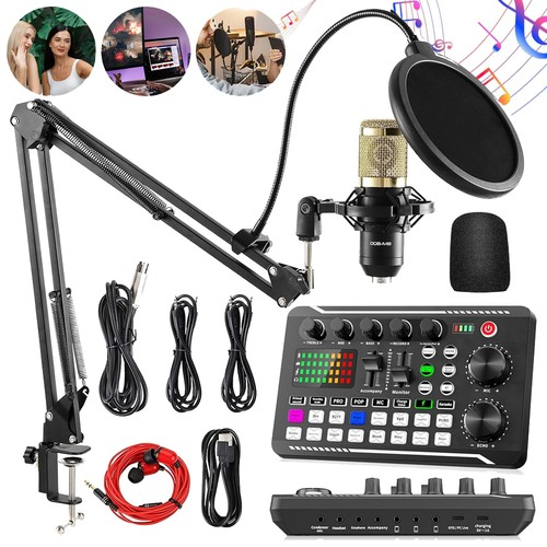 Podcast Equipment Bundle Home Studio Recording Kit Live Portable Multi-Device UK 1
