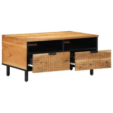 vidaXL Coffee Table Brown 80 x 54 x 40 cm Solid Acacia Wood