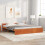 VidaXL vidaXL Bed Frame Wax Brown 205.5 x 185.5 x 51 cm Solid Pine Wood 1