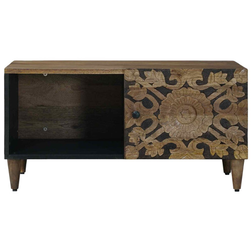 VidaXL vidaXL Coffee Table Brown 80 x 50 x 40 cm Solid Mango Wood 2