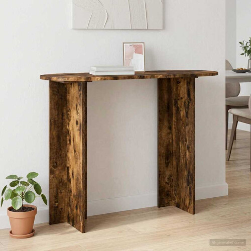 VidaXL vidaXL Console Table Smoked Oak 100 x 39.5 x 75 cm Engineered Wood