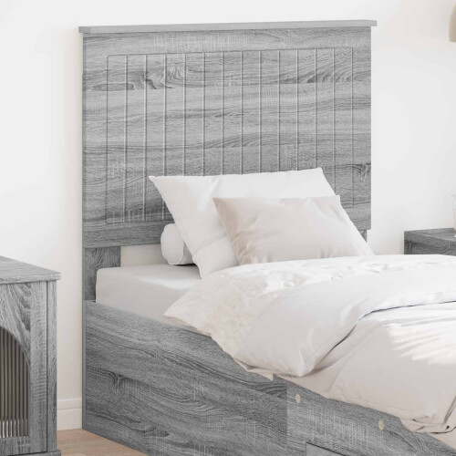 VidaXL vidaXL Headboard with Headboard Grey Sonoma 80 cm Engineered wood