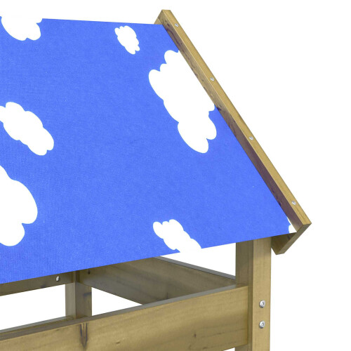 VidaXL vidaXL Play Tower Brown 85 x 52.5 x 239 cm Solid Impregnated Wood 1