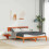 VidaXL vidaXL Bed Frame with Headboard Wax Brown 150 x 200 cm Solid Pine Wood 1
