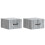 VidaXL vidaXL Wall-Mounted Bedside Cabinet 2 pcs Grey Sonoma Engineered Wood 1