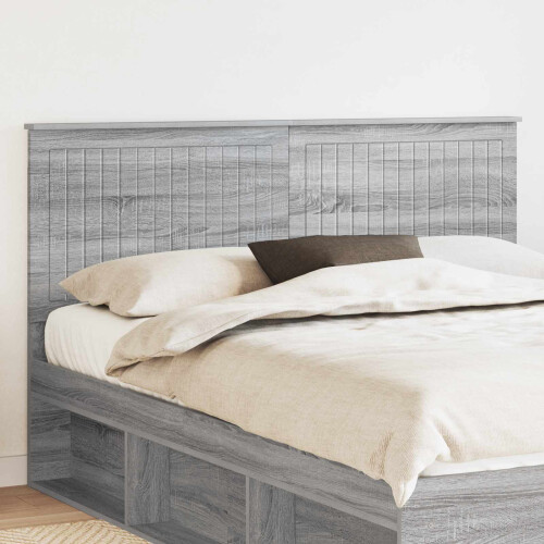 VidaXL vidaXL Headboard with Headboard Grey Sonoma 160 cm Engineered wood