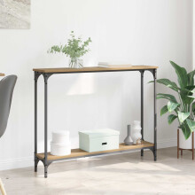vidaXL Console Table Artisan Oak 100 x 22.5 x 75 cm Engineered Wood
