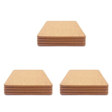 12X High Density Thick Square Cork Pad for Hot Dishes, 8 Inch Heat Resistant Multifunction Cork Coaster, Cork Hot Pads