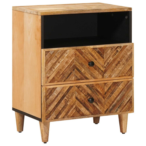 VidaXL vidaXL Bedside Table Brown 50 x 33 x 60 cm Solid Mango Wood