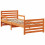 VidaXL vidaXL Bed Frame with Headboard Wax Brown 80 x 200 cm Engineered Wood 5