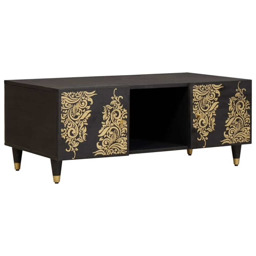 VidaXL vidaXL Coffee Table Black 100 x 54 x 40 cm Solid Mango Wood
