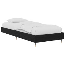 vidaXL Bed Frame Black Oak 80 x 200 cm Engineered Wood