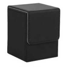 Kortfodral Deck Box Sleeved Cards Deck Game Box för PäRmar: 100+, Svart