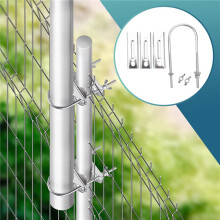 Doppelter Antennenmast Klemme V Backenblock mit U Bolzen Schwer Last Anti-Rost Mast zu Mast Montagehalterungs Satz für TV, CB, Ham