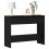 VidaXL vidaXL Console Table Black Oak 100 x 35 x 76.5 cm Engineered Wood 5