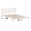 VidaXL vidaXL Bed Frame with Headboard White 150 x 200 cm Solid Pine wood 5