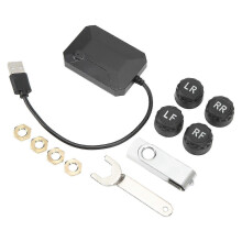 USB Tire Pressure Monitoring System Wireless TPMS for Car RV Truck with Large Screen Display and Stable Signal