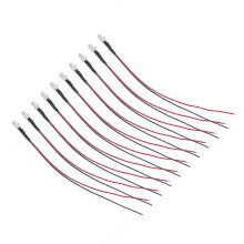 5mm Prewired Electronic LED Light Diodes 10pcs for Decoration 5-12V Red Lights