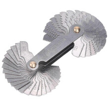 Screw Gauge for Metric 60 Degree and Imperial 55 Degree Thread Pitch Measurement Tool