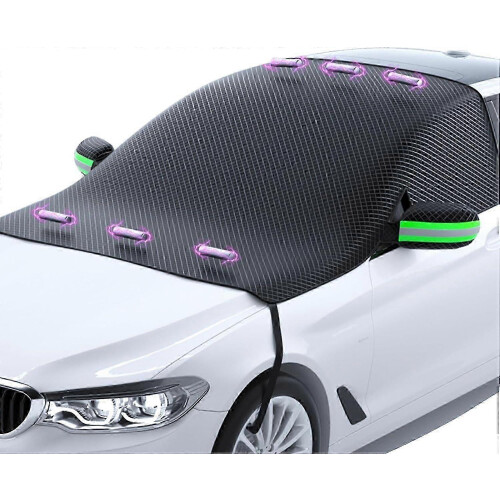 windproof windshield cover foldable and magnetic