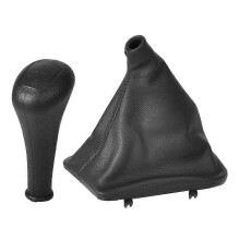 4 Speed Car Gear Shift Knob Shifter Lever Leather Boot Cover for W123 W140 W202