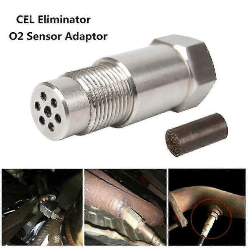 Engine Oxygen Light Sensor Catalyst Spacer Adapter Check FM18x1.5 With Catalyst compatible with Lambda O2 Extension Cable~14915
