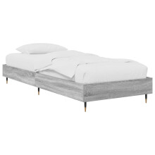 vidaXL Bed Frame Grey Sonoma 80 x 200 cm Engineered Wood