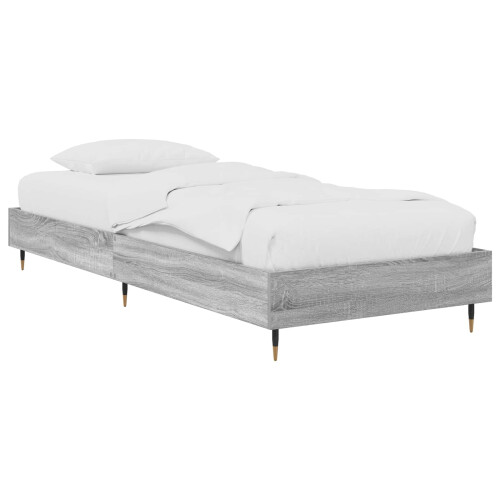 VidaXL vidaXL Bed Frame Grey Sonoma 80 x 200 cm Engineered Wood