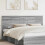 VidaXL vidaXL Headboard with Headboard Grey Sonoma 200 cm Engineered wood 1