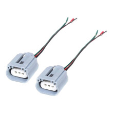Durable Ceramic Headlight Connectors with Strong Plug Adapters for H13 Female Connector Pairs