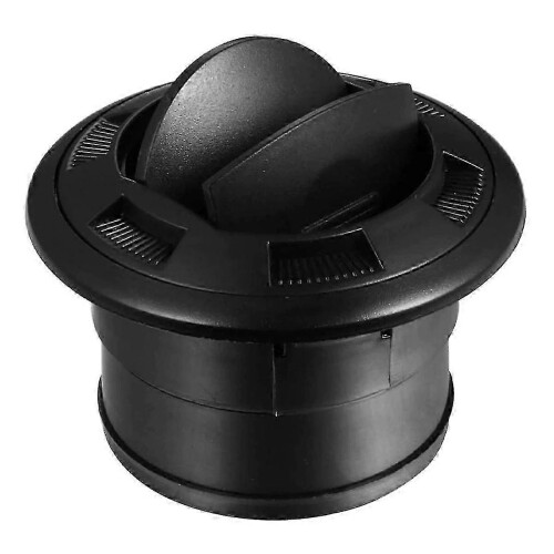 75mm Rotatable Air Outlet Vent in Black Single Piece