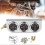 Triple Function Car Gauge: Digital Oil Pressure Water Temperature and Current Meter 4