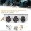 Triple Function Car Gauge: Digital Oil Pressure Water Temperature and Current Meter 3